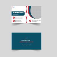 Business Card Design white editable visiting card template vector