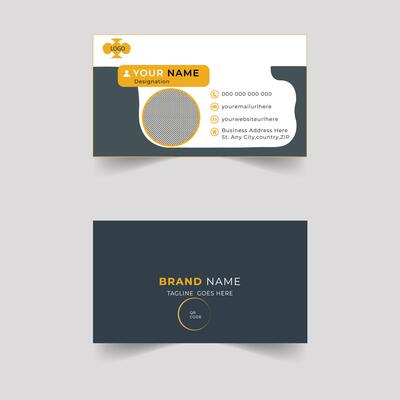 Business Card Design individual Professional Template Elegant Modern Recent Creative Corporate Present Design Luaury Fleshpots Personal visiting card company Clean Futuristic Double-sided