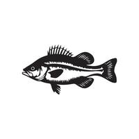 Modern Fish Silhouette Design with Clean Lines vector