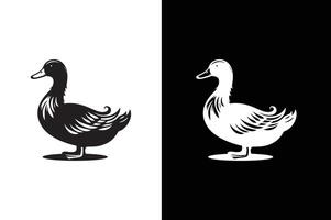Duck Icon silhouette Flat Graphic Design. Simple duck icon vector