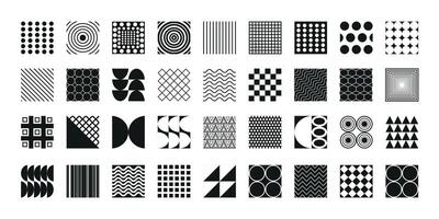 Set of geometric shapes. Retro elements for web, vintage, advertisement, banner, poster, leaflet, billboard, sale. Memphis design. Line and dot geometric shapes. vector