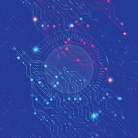 Technological elements lighting lines Background vector