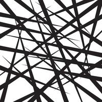 Random chaotic lines abstract geometric pattern vector