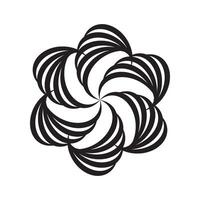 Circular abstract design pattern vector