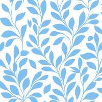Flourish pattern with Floral geometric seamless pattern with leaves background. vector