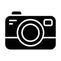 Simple Camera solid icon. The icon can be used for websites, print templates, presentation templates, illustrations, etc vector