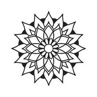 Round ornament frame or Circular pattern in form of mandalas on white background is composed of a large round for decoration as well as ethnic elements arabic ornaments vector