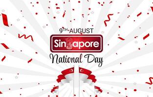 9th of august singapore independence day banner with abstract gradient red and white background design17 vector