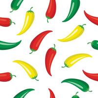 chilli seamless pattern background . Seamless pattern with chilli background vector