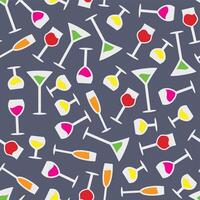drink seamless pattern background . Seamless pattern with drink background vector