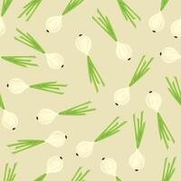 onion seamless pattern background . Seamless pattern with onion background vector