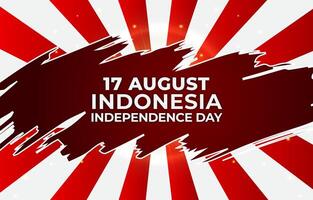 happy 17th of august indonesian independence day banner with abstract gradient red and white background design5 vector