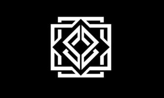 Many square design the concept of working together. Design badge logo, icon, emblem, illustration. vector