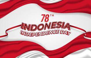 happy 78th of august indonesian independence day banner with abstract gradient red and white background design18 vector