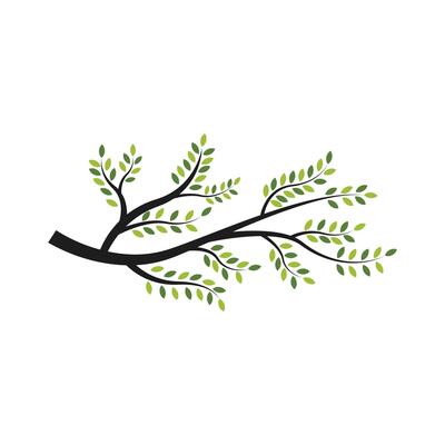 branch of a tree leaves design template