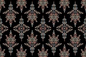 Seamless colorful pattern on a black background vector