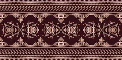 Seamless abstract ethnic trendy fashion pattern. Beautiful geometric and digital print pattern for textile. vector
