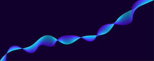 Fluid Colorful Waveform in Abstract Design vector