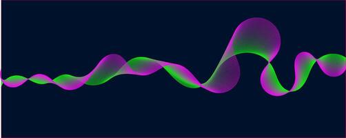 Abstract Waveform Animation with Colorful Fluid vector