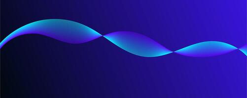 Neon Colors in Fluid Abstract Waveform Visualization vector