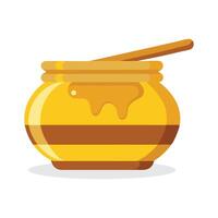 Honey isolated flat illustration vector