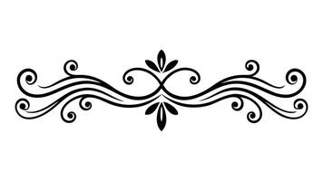 An elegant black and white illustration showcasing swirling patterns, emphasizing fluidity and artistic expression flat illustration vector