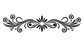 Swirling motifs, blending simplicity with complexity in a captivating manner decorative flat illustration. vector