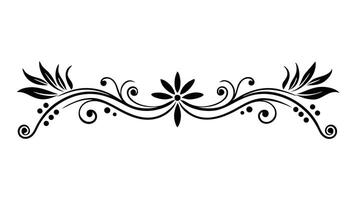 Floral pattern elegantly displayed on a pristine white background, showcasing intricate designs and details decorative flat illustration. vector