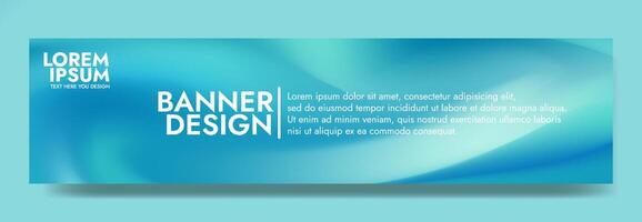 green blurred smooth liquid waves abstract banner vector