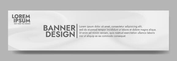 Abstract white wave gradient Banner Design Template vector
