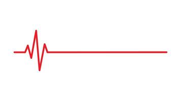 Heartbeat pulse line health medical concept for graphic design, logo, web site, social media, mobile app, ui illustration vector