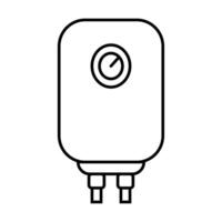 Boiler water heater outline icon for graphic design, logo, web site, social media, mobile app, ui illustration vector