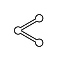 Sharing icon. Icon share isolated on white background. EPS 10 vector
