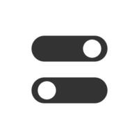 On and Off, toggle switch buttons. Element design switch buttons set. illustration. vector