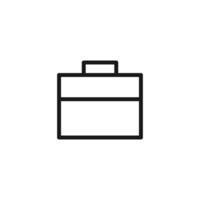 Hand bag outline sign and symbol. vector