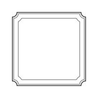 Page square border design for project. illustration vector