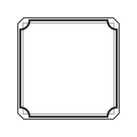 Page square border design for project. illustration vector