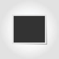 Template photo frame isolated on white background. vector