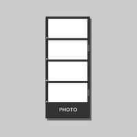 Set of square blank photo frame templates. Mockup for photography and picture. illustration vector