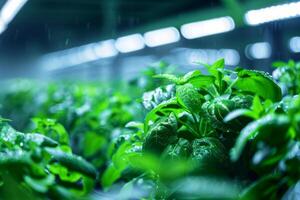 Greenhouse with IoT water sensors photo