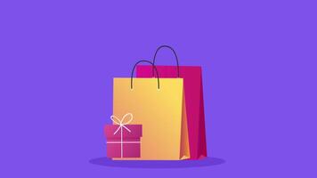 Online Shopping With Tablet 2D Motion Graphics Animation video