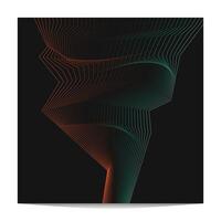 abstract dark background with abstract line art vector