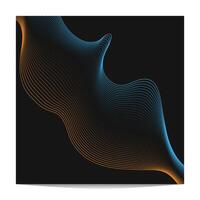 abstract dark background with fluid abstract art vector