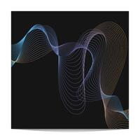 abstract dark background with three color wireframe vector