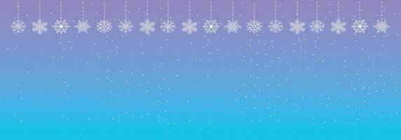 Winter Seamless Pattern with Snowflakes. vector