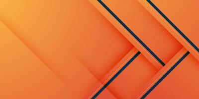 Abstract orange papercut background with triangle overlap pattern. Orange background with 3D shadow design. vector