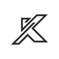 K letter logo template vector