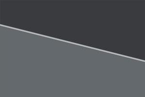 Minimalist dark and light gray geometric background with diagonal division and thin white line accent vector