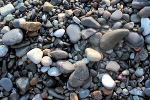 Stone texture for background. Pebble rock beach photo. photo