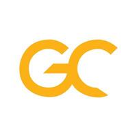 GC letter logo design vector